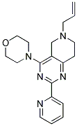 6-ALLYL-4-MORPHOLIN-4-YL-2-PYRIDIN-2-YL-5,6,7,8-TETRAHYDROPYRIDO[4,3-D]PYRIMIDINE Struktur