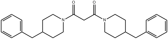 1,3-BIS-(4-BENZYL-PIPERIDIN-1-YL)-PROPANE-1,3-DIONE Struktur