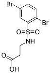 3-(2,5-DIBROMO-BENZENESULFONYLAMINO)-PROPIONIC ACID Struktur