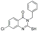 3-BENZYL-7-CHLORO-2-MERCAPTO-3H-QUINAZOLIN-4-ONE Struktur