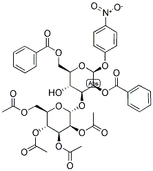 P-NITROPHENYL 3-O-(2,3,4,6-TETRA-O-ACETYL-ALPHA-D-MANNOPYRANOSYL)-2,4-DI-O-BENZOYL-BETA-D-MANNOPYRANOSIDE Struktur