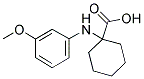 1-(3-METHOXY-PHENYLAMINO)-CYCLOHEXANECARBOXYLIC ACID Struktur