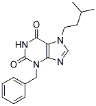 3-BENZYL-7-(3-METHYL-BUTYL)-3,7-DIHYDRO-PURINE-2,6-DIONE Struktur