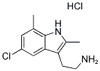 2-(5-CHLORO-2,7-DIMETHYL-1H-INDOL-3-YL)ETHANAMINE HYDROCHLORIDE Struktur