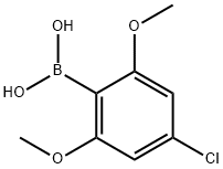 4-CHLORO-2,6-DIMETHOXY PHENYLBORONIC ACID Struktur