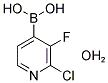 2-CHLORO-3-FLUOROPYRIDINE-4-BORONIC ACID HYDRATE Struktur