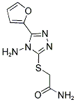 2-([4-AMINO-5-(2-FURYL)-4H-1,2,4-TRIAZOL-3-YL]SULFANYL)ACETAMIDE Struktur