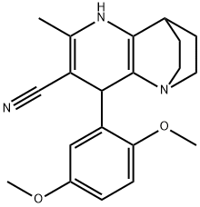 3-(2,5-DIMETHOXYPHENYL)-5-METHYL-1,6-DIAZATRICYCLO[6.2.2.0(2,7)]DODECA-2(7),4-DIENE-4-CARBONITRILE Struktur