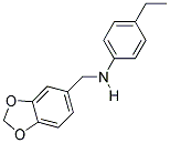 N-(1,3-BENZODIOXOL-5-YLMETHYL)-4-ETHYLANILINE Struktur