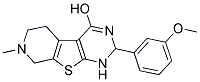 2-(3-METHOXYPHENYL)-7-METHYL-1,2,5,6,7,8-HEXAHYDROPYRIDO[4',3':4,5]THIENO[2,3-D]PYRIMIDIN-4-OL Struktur