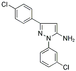 1-(3-CHLOROPHENYL)-3-(4-CHLOROPHENYL)-1H-PYRAZOL-5-AMINE Struktur