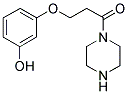 3-(3-HYDROXY-PHENOXY)-1-PIPERAZIN-1-YL-PROPAN-1-ONE Struktur