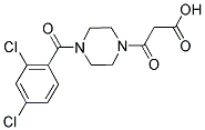 3-[4-(2,4-DICHLOROBENZOYL)PIPERAZIN-1-YL]-3-OXOPROPANOIC ACID Struktur