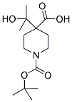 4-(1-HYDROXY-1-METHYL-ETHYL)-PIPERIDINE-1,4-DICARBOXYLIC ACID MONO-TERT-BUTYL ESTER Struktur