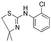 N-(2-CHLOROPHENYL)-4,4-DIMETHYL-4,5-DIHYDRO-1,3-THIAZOL-2-AMINE Struktur