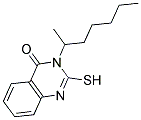 2-MERCAPTO-3-(1-METHYLHEXYL)QUINAZOLIN-4(3H)-ONE Struktur