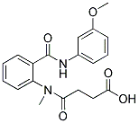 4-[(2-[[(3-METHOXYPHENYL)AMINO]CARBONYL]PHENYL)(METHYL)AMINO]-4-OXOBUTANOIC ACID Struktur