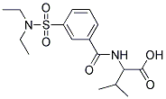 2-(3-DIETHYLSULFAMOYL-BENZOYLAMINO)-3-METHYL-BUTYRIC ACID Struktur