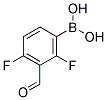 2,4-DIFLUORO-3-FORMYLPHENYLBORONIC ACID Struktur