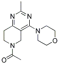 6-ACETYL-2-METHYL-4-MORPHOLIN-4-YL-5,6,7,8-TETRAHYDROPYRIDO[4,3-D]PYRIMIDINE Struktur