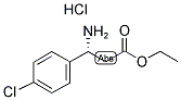 (R)-3-AMINO-3-(4-CHLORO-PHENYL)-PROPIONIC ACID ETHYL ESTER HCL Struktur