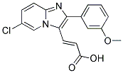 3-[6-CHLORO-2-(3-METHOXY-PHENYL)-IMIDAZO[1,2-A]-PYRIDIN-3-YL]-ACRYLIC ACID Struktur