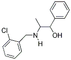 2-((2-CHLOROBENZYL)AMINO)-1-PHENYLPROPAN-1-OL Struktur