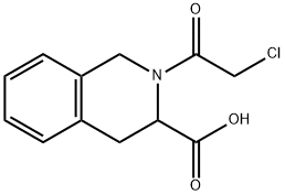 2-(2-CHLORO-ACETYL)-1,2,3,4-TETRAHYDRO-ISOQUINOLINE-3-CARBOXYLIC ACID Struktur