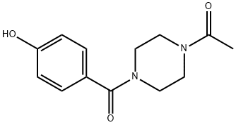 4-[(4-ACETYLPIPERAZIN-1-YL)CARBONYL]PHENOL Struktur