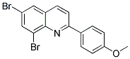 6,8-DIBROMO-2-(4-METHOXYPHENYL)QUINOLINE Struktur