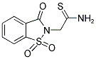 2-(1,1-DIOXIDO-3-OXO-1,2-BENZISOTHIAZOL-2(3H)-YL)ETHANETHIOAMIDE Struktur