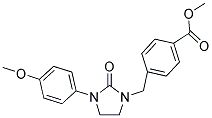 METHYL 4-([3-(4-METHOXYPHENYL)-2-OXOIMIDAZOLIDIN-1-YL]METHYL)BENZOATE Struktur