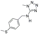 1-METHYL-N-(4-(METHYLTHIO)BENZYL)-1H-TETRAZOL-5-AMINE Struktur