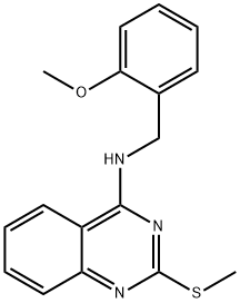 N-(2-METHOXYBENZYL)-2-(METHYLSULFANYL)-4-QUINAZOLINAMINE Struktur