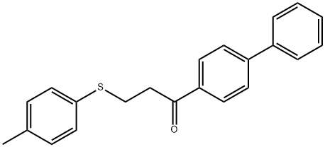 1-[1,1'-BIPHENYL]-4-YL-3-[(4-METHYLPHENYL)SULFANYL]-1-PROPANONE Struktur