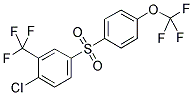 (4-CHLORO-3-TRIFLUOROMETHYLPHENYL)-(4-TRIFLUOROMETHOXYPHENYL)-SULFONE Struktur