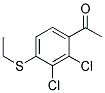 1-[2,3-DICHLORO-4-(ETHYLSULFANYL)PHENYL]-1-ETHANONE Struktur