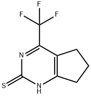 4-TRIFLUOROMETHYL-6,7DIHYDRO-5H-CYCLOPENTA-PYRIMIDINE-2-THIOL Struktur