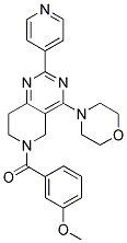 (3-METHOXY-PHENYL)-(4-MORPHOLIN-4-YL-2-PYRIDIN-4-YL-7,8-DIHYDRO-5H-PYRIDO[4,3-D]PYRIMIDIN-6-YL)-METHANONE Struktur