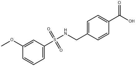 4-(([(3-METHOXYPHENYL)SULFONYL]AMINO)METHYL)BENZOIC ACID Struktur