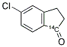 5-CHLORO-1-INDANONE, [1-14C] Struktur