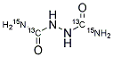 1,2-HYDRAZINEDICARBOXAMIDE-13C2,15N2 Struktur