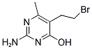 2-AMINO-5-(2-BROMOETHYL)-6-METHYL-4-PYRIMIDINOL Struktur