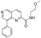 N-(2-METHOXYETHYL)-8-PHENYL-1,6-NAPHTHYRIDINE-2-CARBOXAMIDE Struktur