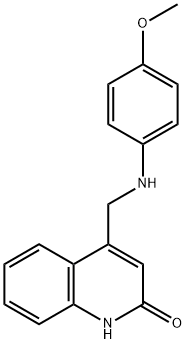 4-[(4-METHOXY-PHENYLAMINO)-METHYL]-QUINOLIN-2-OL Struktur