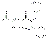 5-ACETYL-N,N-DIBENZYL-SALICYLAMIDE Struktur