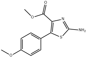 METHYL 2-AMINO-5-(4-METHOXYPHENYL)-1,3-THIAZOLE-4-CARBOXYLATE Struktur