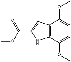 4,7-DIMETHOXY-1H-INDOLE-2-CARBOXYLIC ACID METHYL ESTER Struktur