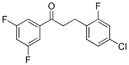 3-(4-CHLORO-2-FLUOROPHENYL)-3',5'-DIFLUOROPROPIOPHENONE Struktur