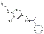 N-[4-(ALLYLOXY)-3-METHOXYBENZYL]-1-PHENYLETHANAMINE Struktur